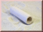 Tonhöhle mini weiss ca. 5,0 cm Länge ca. 1,5 cm Durchmesser